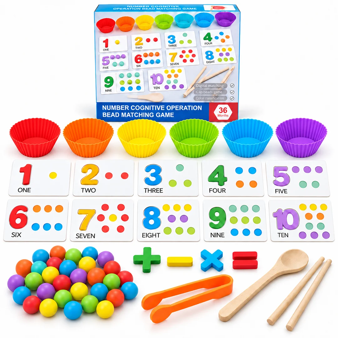 Number Cognitive Operation Bead Matching Game